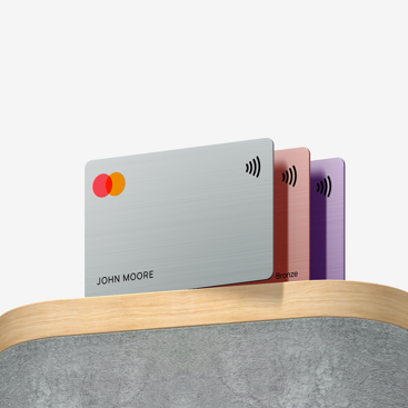 The user gets a virtual card in the app